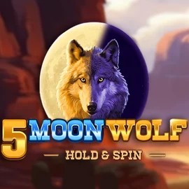 5 Moon Wolf slot logo by Apparat Gaming at Nordspin Casino