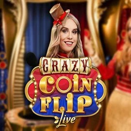 Official Live Casino logo: Crazy Coin Flip by Evolution at Nordspin Casino