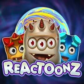 Reactoonz online game logo by Play'n GO on nordspin.eu